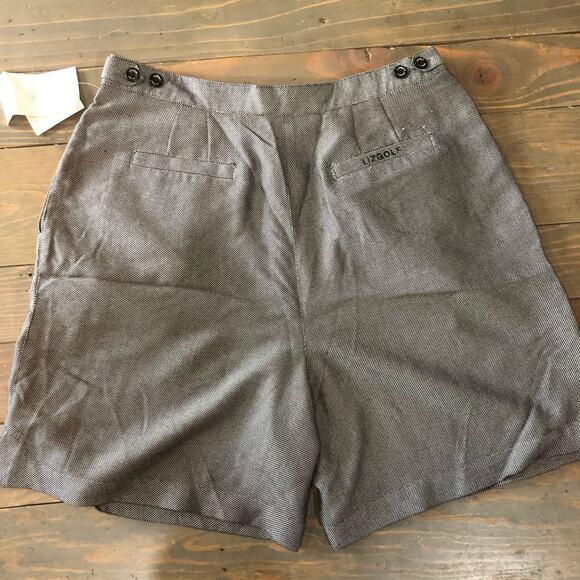 LizGolf by Liz Claiborne black and white ball marker shorts women's size 14 NEW - Picture 1 of 9
